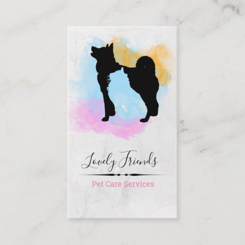 Pet Care Services Sitting services Business Card