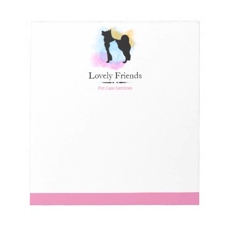 Pet Care Services/ Sitting Services Notepad