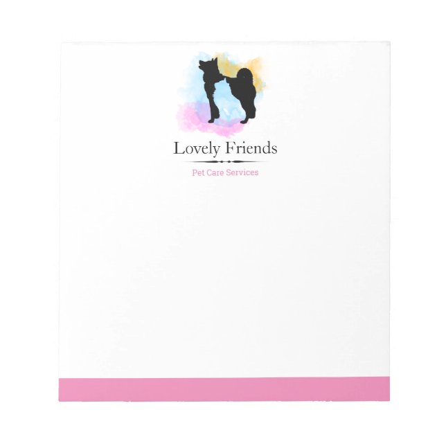 Pet Care Services/ Sitting services Notepad (Front)