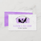 Pet Care Services / Sitting services / Pet shop  Business Card (Front/Back)