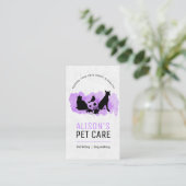 Pet Care Services / Sitting services / Pet shop  Business Card (Standing Front)