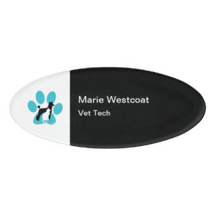 Pet Care Services Staff Name Tags