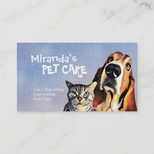 Pet Care Sitting Bathing and Grooming Beauty Salon Appointment Card