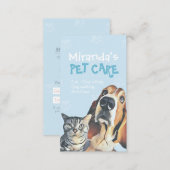 Pet Care Sitting Bathing and Grooming Beauty Salon Appointment Card (Front/Back)