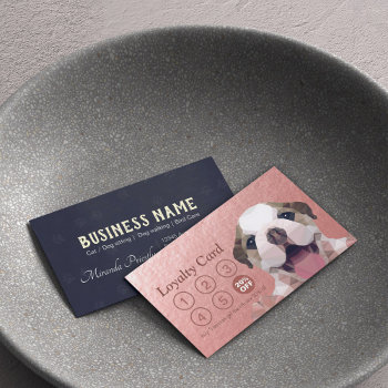 Pet Care Sitting Bathing & Grooming Loyalty Punch by ReadyCardCard at Zazzle