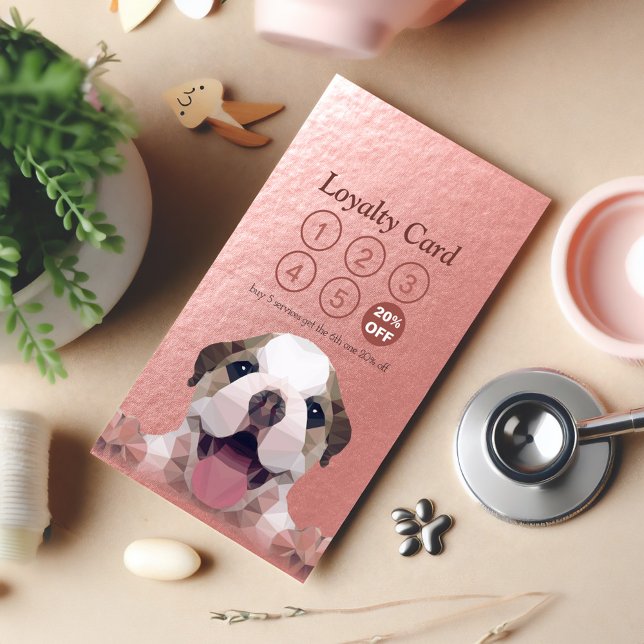 Pet Care Sitting Bathing & Grooming Loyalty Punch Card (Creator Uploaded)