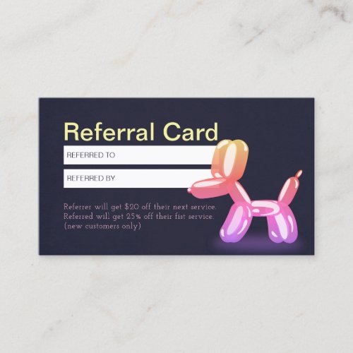 Pet Care Sitting Bathing  Grooming Referral Cards