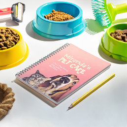 Pet Care Sitting Bathing Grooming Salon Food Shop Notebook