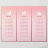 Pet Care Sitting Grooming Salon Tri-Fold Brochures (Back)