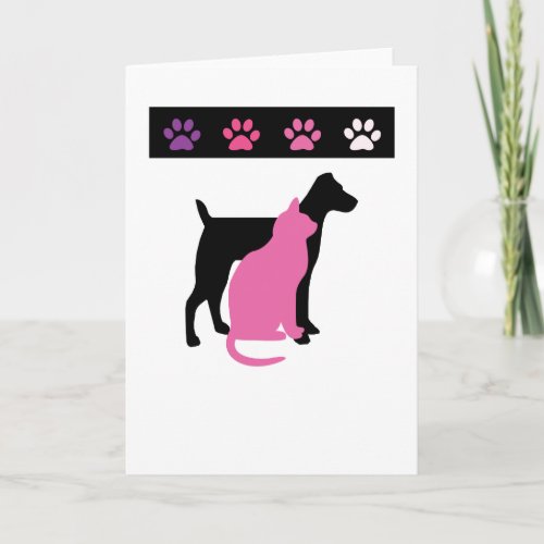 Pet Care Thank You Cards