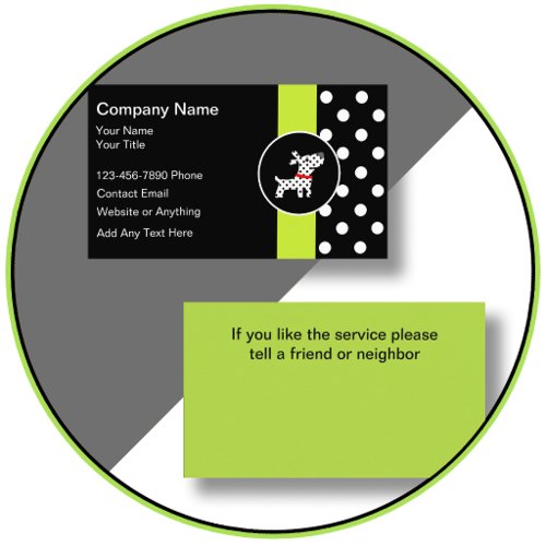 Pet Care Trendy Modern Business Cards