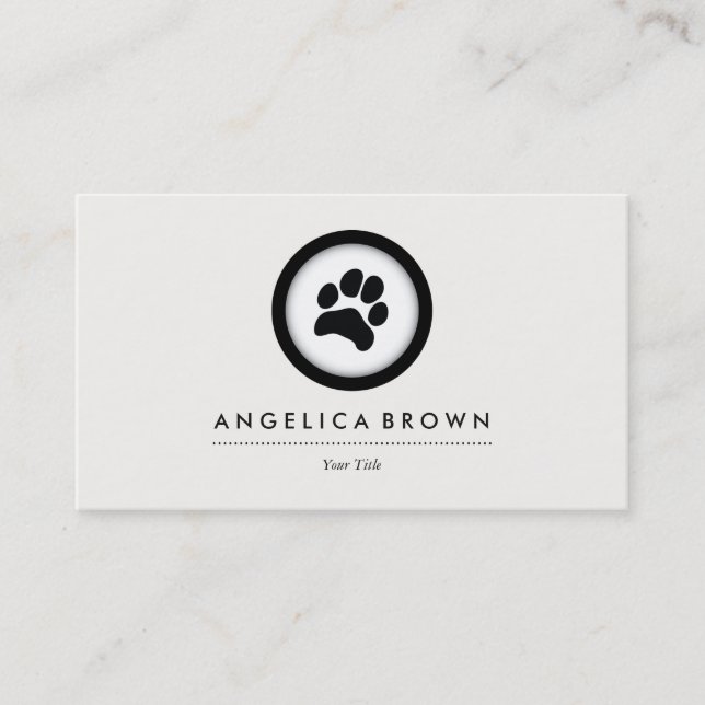 Pet Care Veterinarian Business Card (Front)