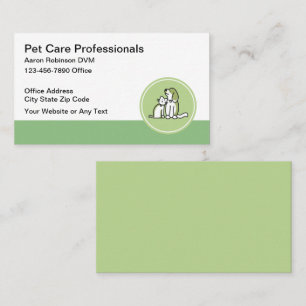 Pet Care Veterinarian Business Cards