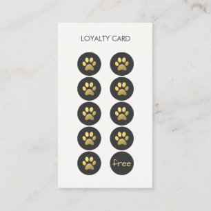 Pet Care Veterinarian Loyalty Punch Business Card