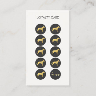 Pet Care Veterinarian Loyalty Punch Business Card