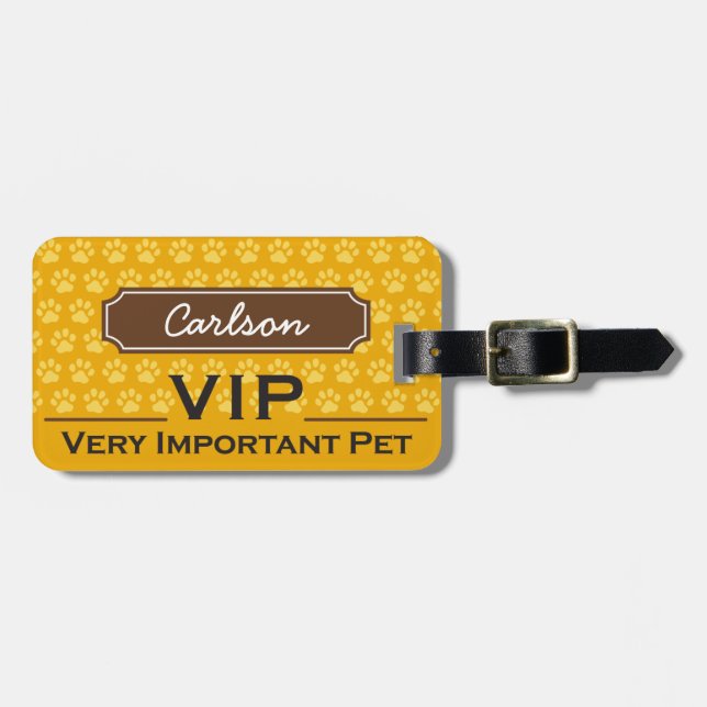 Pet Carrier Name Tag (Front Horizontal)