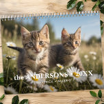 Pet Cat Custom Photos Modern Cute 12 Month 2026 Calendar<br><div class="desc">Introducing the Purr & Paws 12-Month Wall Calendar, the perfect addition for any animal lover's home! Each month unveils a full-page, captivating photo of adorable cats and dogs, bringing a touch of warmth and charm to your living space. Designed with families and kids in mind, this calendar combines simplicity and...</div>