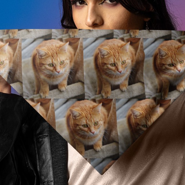 Pet Cat Dog Custom Photo Template Bandana (Creator Uploaded)