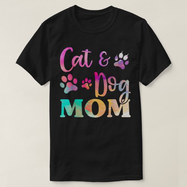 Pet Cat Dog Mom Shirt For Women, Mother Day T-Shir (Design Front)