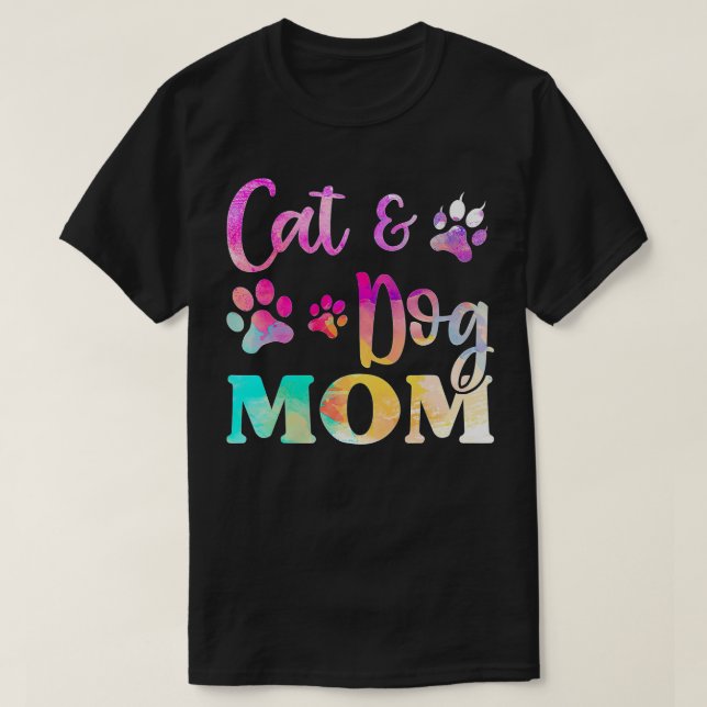 Pet Cat Dog Mom Shirt For Women, Mothers Day  (Design Front)