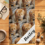 Pet Cat Dog  Personalized Photo Template Bandana<br><div class="desc">This design may be personalized in the area provided by changing the photo and/or text. Or it can be customized by choosing the click to customize further option and delete or change the color, the background, add text, change the text color or style, or delete the text for an image...</div>