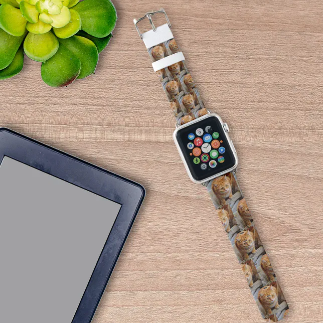 Pet Cat Dog Photo Custom Personalized Apple Watch Band Zazzle
