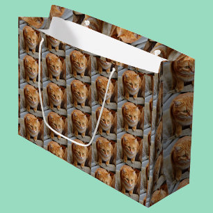 Pet Cat Dog Photo Personalize Custom Large Gift Bag