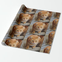 Pet Cat Dog Photo Personalize Custom Wrapping Paper