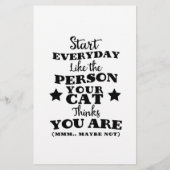 Pet Cat Funny Quote (Back)