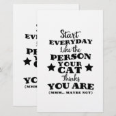 Pet Cat Funny Quote (Front/Back)