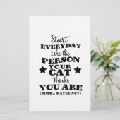 Pet Cat Funny Quote (Standing Front)