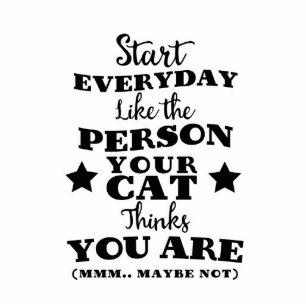 Pet Cat Funny Quote Cutout