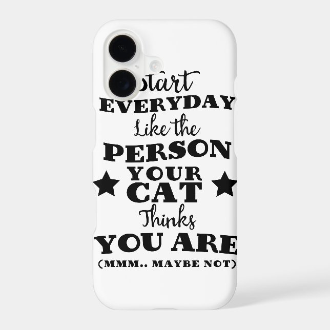 Pet Cat Funny Quote Iphone Case (Back)
