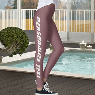 Pet Cat Lover Neutral Vintage Rosewood Custom Made Leggings