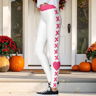 Pet Cat Mom White Red-Pink Pattern Christmas Love Leggings
