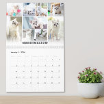 Pet Cat Photo Collage Calendar<br><div class="desc">Custom Cat Photo Collage Calendar. Celebrate your favorite feline with this personalized photo collage calendar made just for cat lovers. Each page—including the cover—features a clean, modern layout that puts your kitten or cat’s sweetest moments front and center. A soft white gradient spans the bottom of the cover and every...</div>