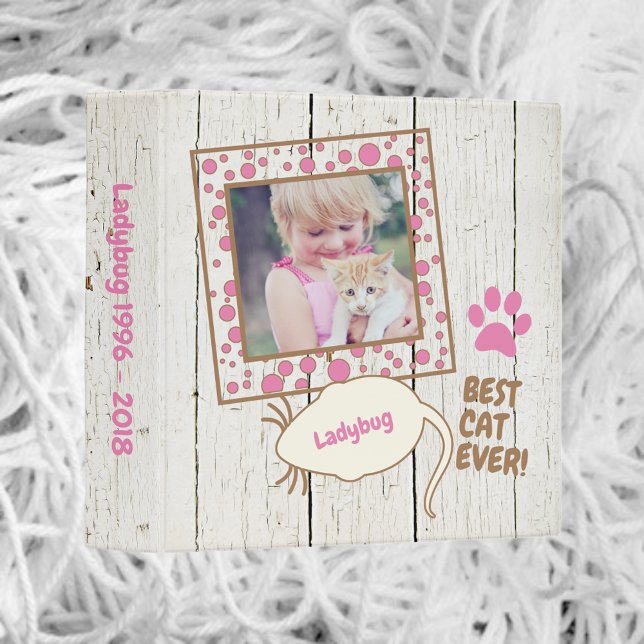 Pet Cat Photo Scrapbook Album 3 Ring Binder (Creator Uploaded)