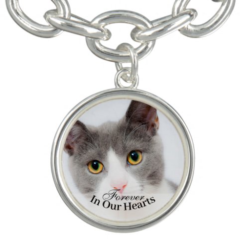Pet Cat Photo Template Memorial Keepsake Bracelet