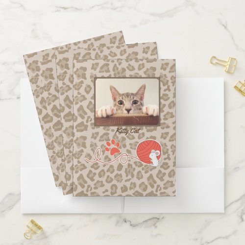 Pet Cat Playtime Pocket Folder