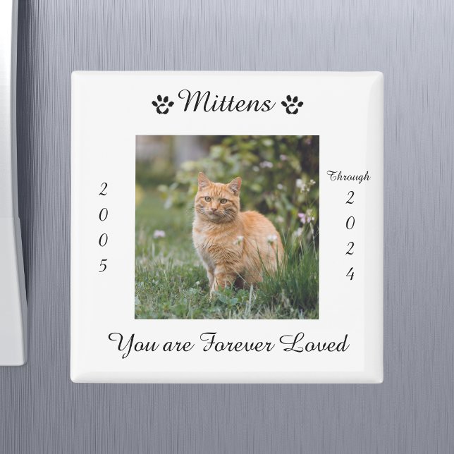 Pet Cat Remembrance Memorial Magnet (Creator Uploaded)