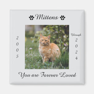 Pet Cat Remembrance Memorial Magnet