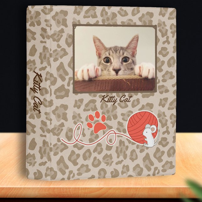 Pet Cat Scrapbook Album Small Mini Binder (Creator Uploaded)