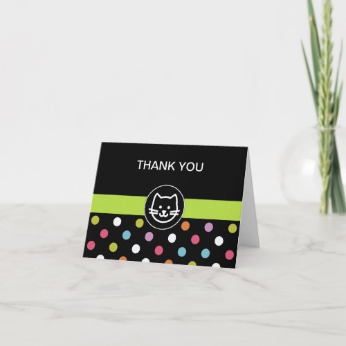 Pet Cat Theme Business Thank You Cards