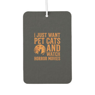 Pet Cats Horror Movies Halloween Design_1 Air Freshener