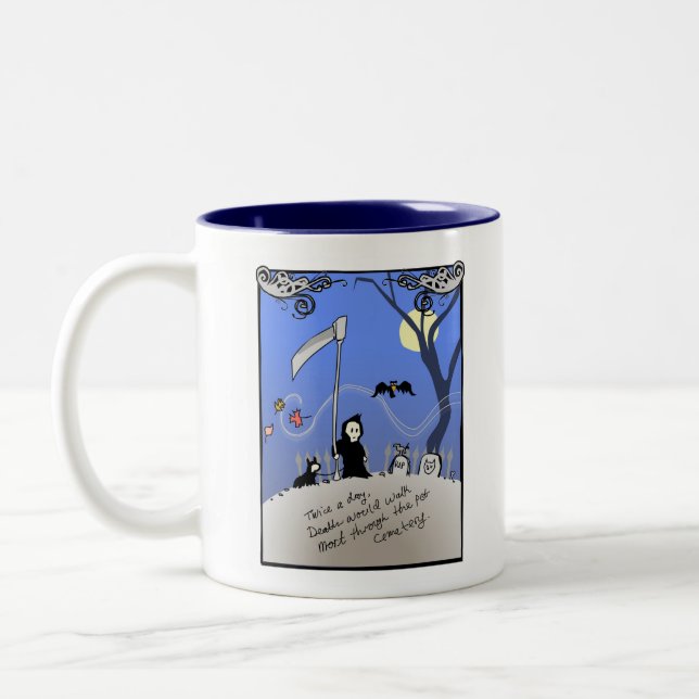 Pet Cemetary Two-Tone Coffee Mug (Left)
