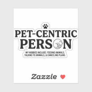 Pet Centric Person Sticker