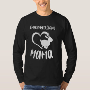Pet Checkered Giant Mama Rabbit Owner Mother Women T-Shirt