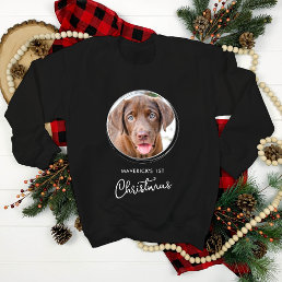 Pet Christmas Personalized Dog Photo Holiday Men&#39;s Sweatshirt