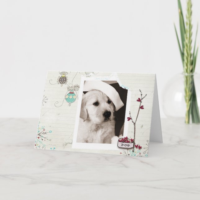 Pet Christmas Photo Card (Front)
