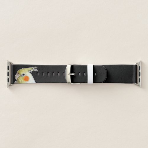 Pet Cockatiel Bird Avian Feathered Friend Black Apple Watch Band